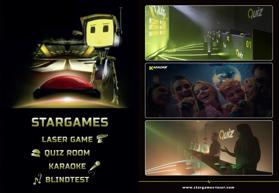 Quiz room game blind test karaoke laser game stargames Rueil 92